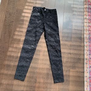 H&M | brocade slim pants